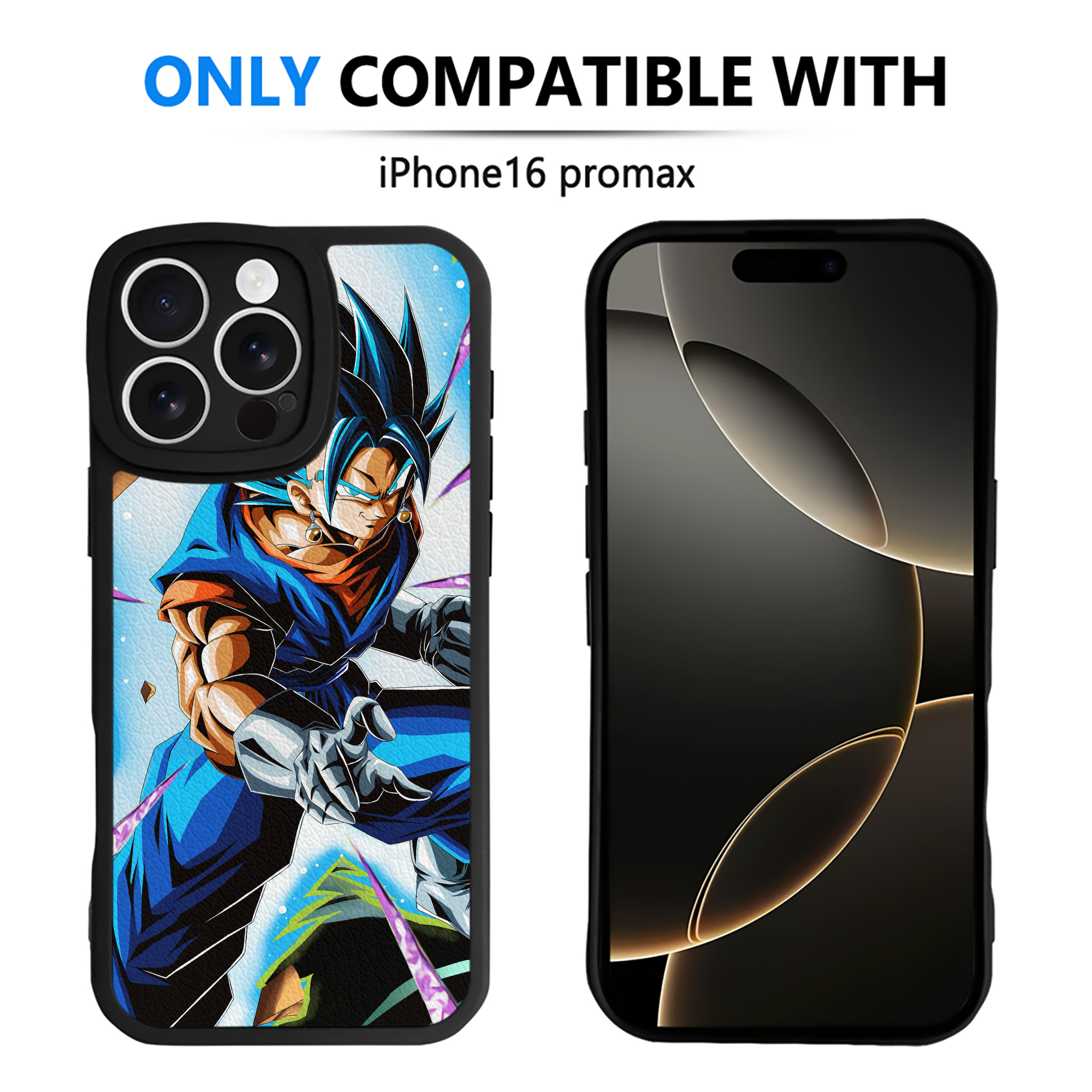 （画像用） ドラゴンボール DRAGON BALL 【iPhone 16シリーズ対応】シリコンスマホケース（レザー調） 材質：シリコン